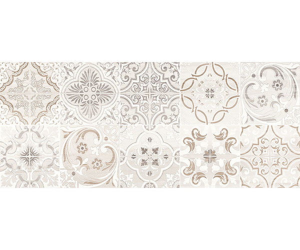 DECOR STREAMS WHITE DC PATCHWORK (GORENJE) 25X60