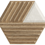 FAIANȚĂ WOODSKIN MIX HEXAGON STRUCTURE C 19.8X17.1