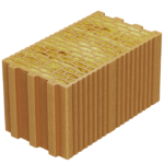 Cărămidă izolantă cu vată bazaltică cu nut și feder EVOCERAMIC 24 VB