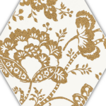 DECOR SHINY LINES GOLD HEXAGON INSERTO C 19.8X17.1