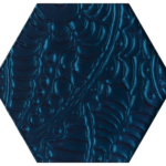 DECOR URBAN COLOURS BLUE INSERTO SZKLANE HEKSAGON 19