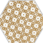 DECOR SHINY LINES GOLD HEXAGON INSERTO D 19.8X17.1