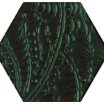 DECOR URBAN COLOURS GREEN GLASS INSERTO HEXAGON 19.8X17.1 (Ceramika Paradyz)