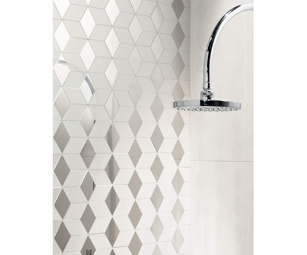 MOZAIC SENZA WHITE HEX 22.1X28.9, 9BUC/CUT - imagine 2