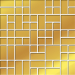 MOZAIC GOLD GLASS 25X25 (Ceramica Bianca)