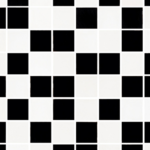 MOZAIC BIALA/CUTZARNA, 25X25, (CS), 9BUC/CUT