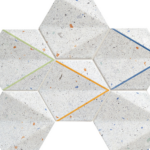 MOZAIC DOTS GREY 22.1X29.8, 7BUC/CUT