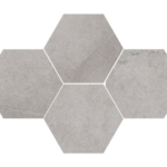 MOZAIC HEXAGON DURBAN SILVER 28.3X40.8