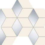 MOZAIC SENZA WHITE HEX 22.1X28.9, 9BUC/CUT